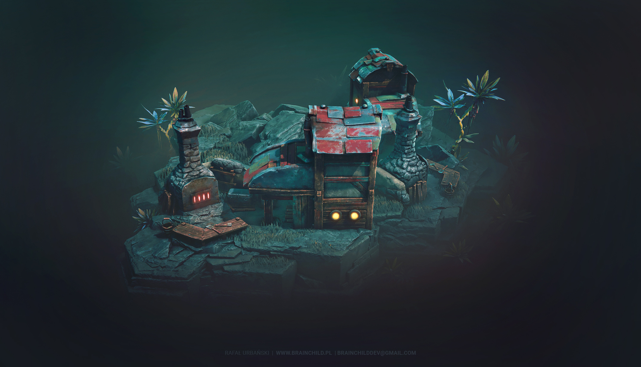 Bo concept｜Gallery Photo Art 「The game」 Video game concept art demystified – here's my full process