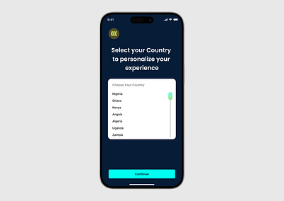 Select your country country design ui ux