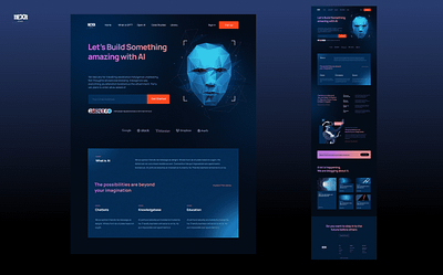 Ai "Just Like You" #AI #ArtificialIntelligence #Technology back end branding front end graphic design landing page ui ui ux designing ux