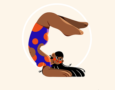 Yoga forever 2d afro drawing afro girl art drawing art illustration branding character design character illustration commercial design drawing graphic design illustration pilates pilates drawing pilates illustration procreate yoga poses