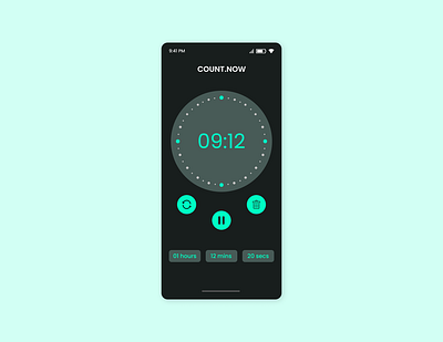 Countdown Concept 100dayschallenge app design branding clean countdown dailyui design graphic design illustration logo timer ui ux