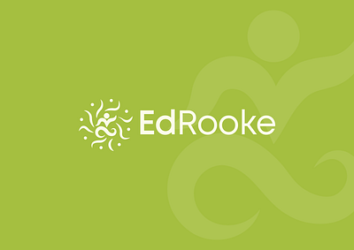 Ed Rooke Coaching Logo 🌱 badge branding design graphic design growth identity illustration leaf life logo logo design meditation personal typography