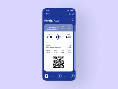 Boarding Pass daily challenge design figma graphic design ios ui ui challenge ux