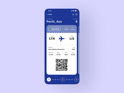 Boarding Pass daily challenge design figma graphic design ios ui ui challenge ux