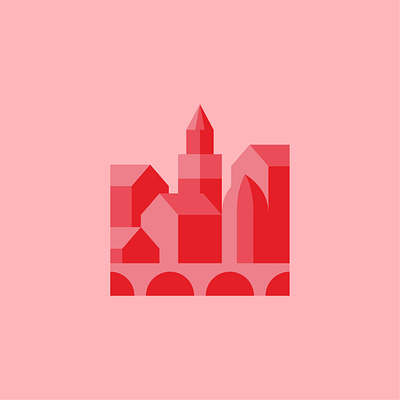 Visual for city branding: Maastricht branding buildings city logo town visual