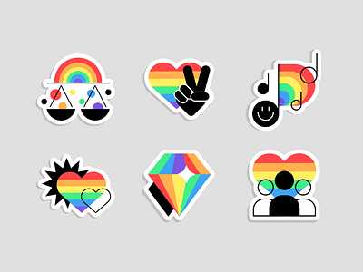 HAPPY PRIDE MONTH ! equality flat icon illustration lgbtq lgbtq art love is love pop art pride pride fest pride icons pride month pride stickers queer sticker stickers