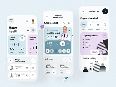 Healthcare app design app design clinic doctor healthcare healthcare app medical medicine mobile app mobile design ui ux