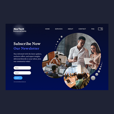 NexTech Innovations Landing Page design landingpage ui ux