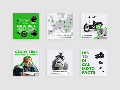 Social Media Posts design - MotoApp animation branding graphic design instagram logo moto posts socialmedia ui