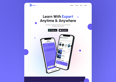 Landing Page Preppace landing page ui user experience user interface ux