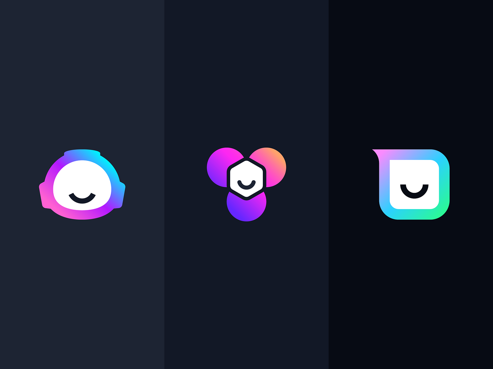 Happy Logos | AI and crypto logos by Oleg Coada on Dribbble