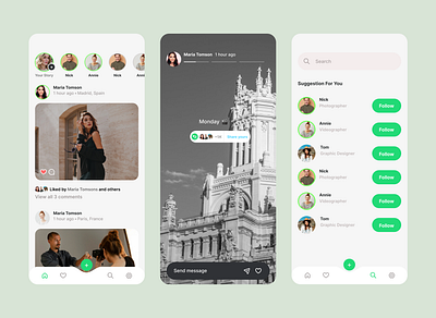 Social App Design Concept concept design designconcept interface mobileapp uidesign