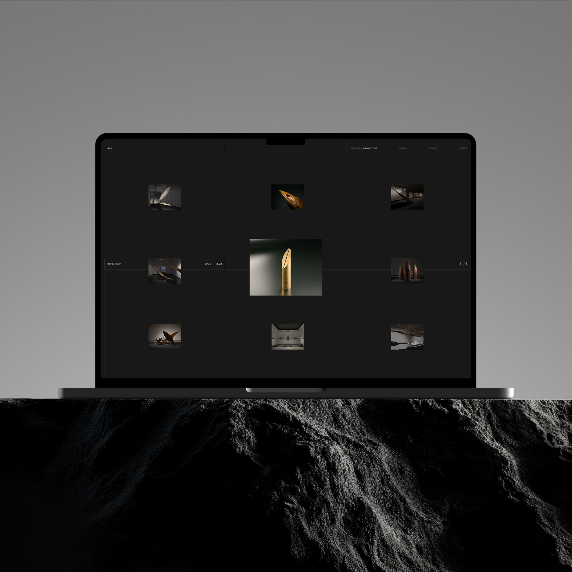 Bui Hai Son website darkmode editorialdesign interaction minimal photography studio ui