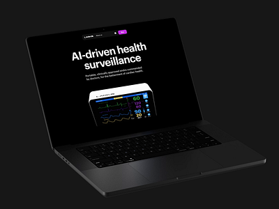 Lark AI 3d 3d interaction 3d motion concept design healt web health health device health website design healthy website hearth landing page motion design ui ux web design website website concept