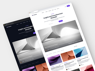 Metaballs UI - Blog Page blog blog home blog page figma header section minimalism web design