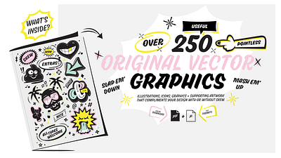 Skew Extras - Vector Bundle Packs brush lettering fonts graphics icons illustrations lettering type design typography