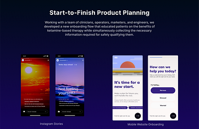 Choose Your Horizon - Mobile App Design abstract illustration android branding dark mode instagram ios mobile onboarding psychedelic stories ui web