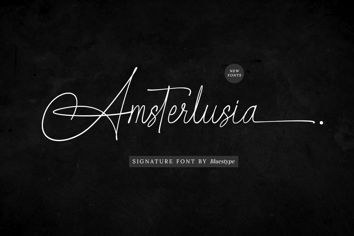 Amsterlusia - Signature Fonts by Bluestype Studio on Dribbble