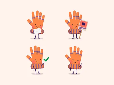 Alone Glove character character design flat graphic design ill illustration ui vector
