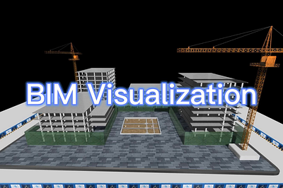 BIM Data Visualization | BIM Construction Process Simulation 3d bim digital twin ui uidesign visualization