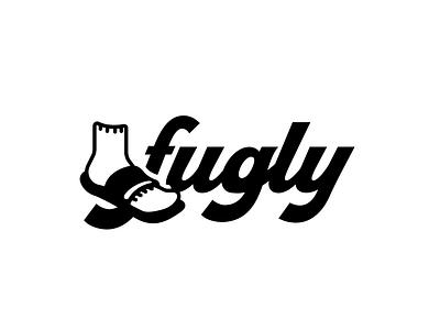 fugly branding font font design footwear fugly funny identity illustration lettering logo logo design logos logotype sandals skate socks suburban teen typography urban