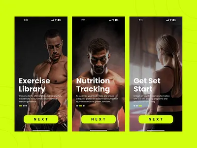 Onboarding Screen UI kit android app app design appdesign bestui dailyui design for good figma graphic design gym gymapp helthapp ios iosappdesign onboarding onboarding screen screen screens splash screen uiux