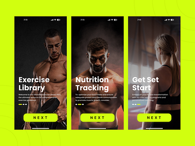 Onboarding Screen UI kit android app app design appdesign bestui dailyui design for good figma graphic design gym gymapp helthapp ios iosappdesign onboarding onboarding screen screen screens splash screen uiux