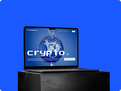 CoinSphere - Landing Page figma design hero section landing page mockup mockup design ui ui design