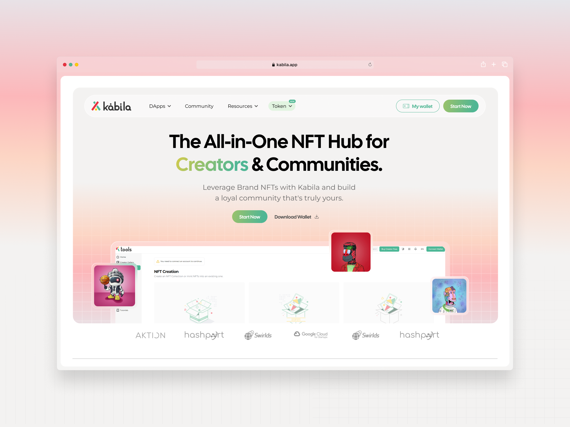 Kabila figma graphic design nft ui web design webflow