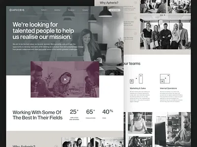 Apheris Web Design colors data icon mobile web website