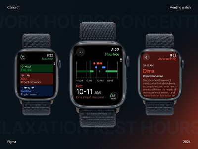 Meeting watch app design practice ui