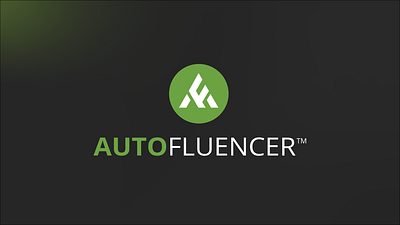 AutoFluencer Investor Deck branding graphic design