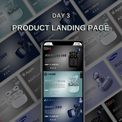 Day 3 of 100 Days Daily UI Challenge: Product Landing Page branding dailyui dailyuichallenge day2 figma graphic design landingpagedesign ui webdesign