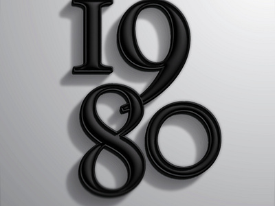 1980 Redux 3d type type typography