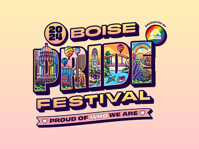 2024 Boise Pride Festival boise branding design event graphic design illustration illustrator logo typography vector