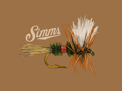 Simms Fishing Products - Artist Series apparel apparel design branding colorado designer fly fishing graphic design hat design heritage illustration kroneberger lettering logo print retro script simms fishing trout type typography vintage