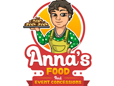 Design Project - Anna's Food branding business cartoon design graphic design illustration isolated logo vector