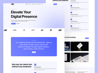 Digital Agency Website Design - Landing Page agency landing agency website digital agency digital design digital site landing page website design