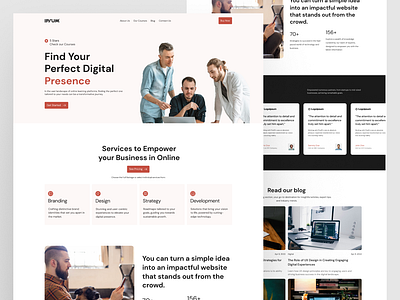 Digital Agency Landing Page - Website Design agency landing agency website digital agency digital design digital landing digital web landing page website design