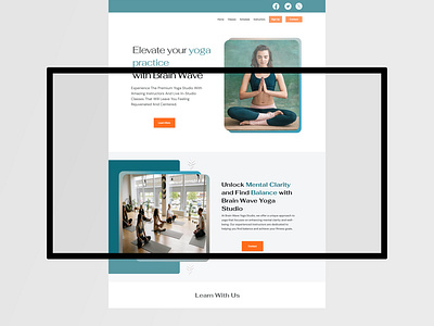 Yoga Studio Web Design web design web ui website design