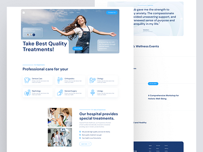 Health Landing Page Design - Website Design graphic design health design health landing health website landing page medical design medical landing medical website website design