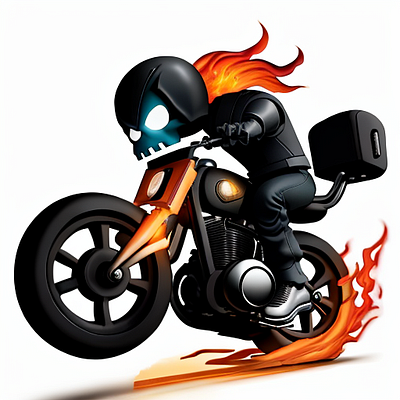 Cartoon Ghost Rider NFT: