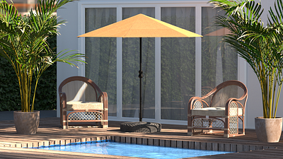 Patio Umbrella 3d 4d animation arnold render behance branding c4d cinema cinema 4d design digital art dribbble best shot graphic design illustration logo motion graphics photoshop product product design ui