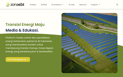 Zonaebt - Redesign Website energywebsite mockup ui ux webdesign websitedesign