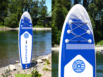 EARTHLETE // SUP Design board design branding competition lake northwest ocean paddleboard product design race stand up paddle summer surf water
