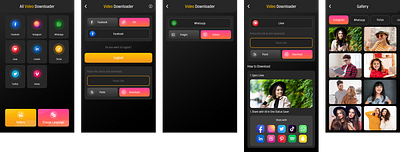 All Video Downloader App UI ui