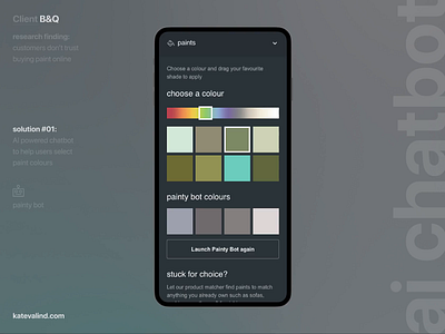AI Chatbot | B2C Ecommerce ai app app design b2c chatbot diy ecommerce gray home improvement mobile mobile app design mobile design paint product design responsive design tablet ui ui design ux ux design