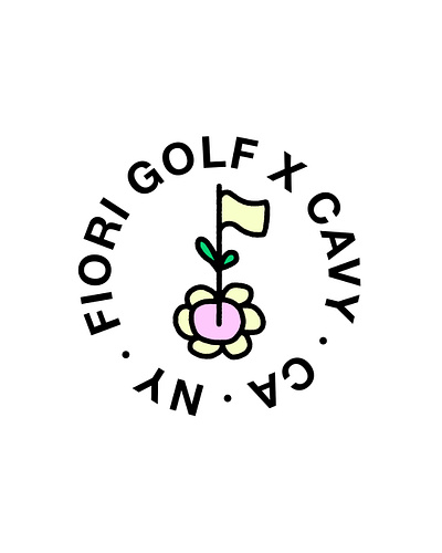 Apparel Design - Fiori Golf x CAVY apparel apparel design athletics brand identity branding clothing design design designer grunge hand drawn illustration logo retro sports sports apparel sports design sports designer typography vintage visual identity