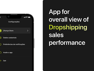 Settings app app dropshipping ios saas settings