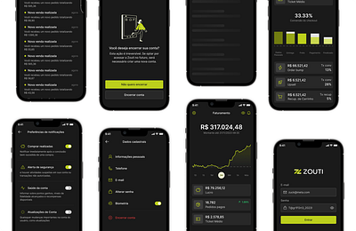 Screens App - FinTech app design dropshipping fintech ios push notifications saas ui